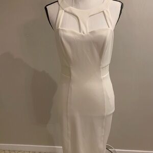 Guess White Halter Sheath Dress